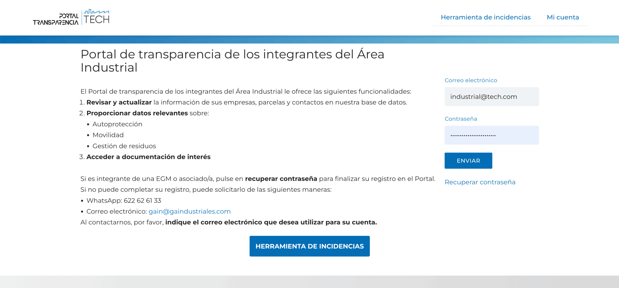 Portal transparencia integrantes polígonos